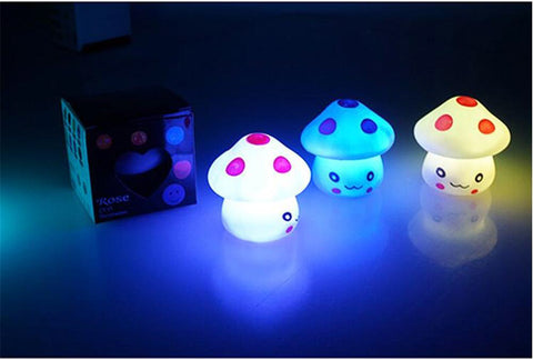 Mushroom Shaped LED Night Lamp