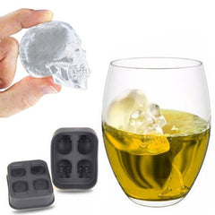 3D Skull Ice Cube Mold Maker