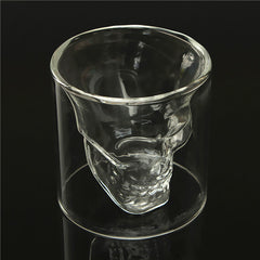 Double Wall Skull Skeleton Wine Glass