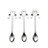 Image of Cute Cat Long Handle Stainless Steel Tea Coffee Spoon (6 Piece Set)